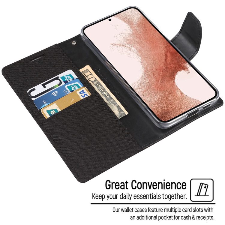 Samsung Galaxy S23 5G Case MERCURY Canvas Shockproof - Black