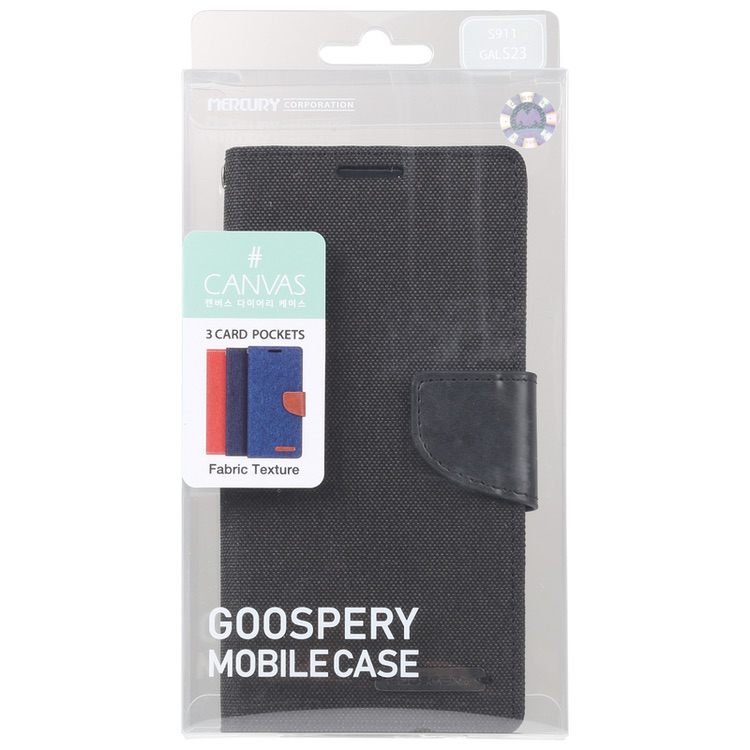 Samsung Galaxy S23 5G Case MERCURY Canvas Shockproof - Black