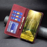 Samsung Galaxy S23 5G Case PU Leather Wallet - Red