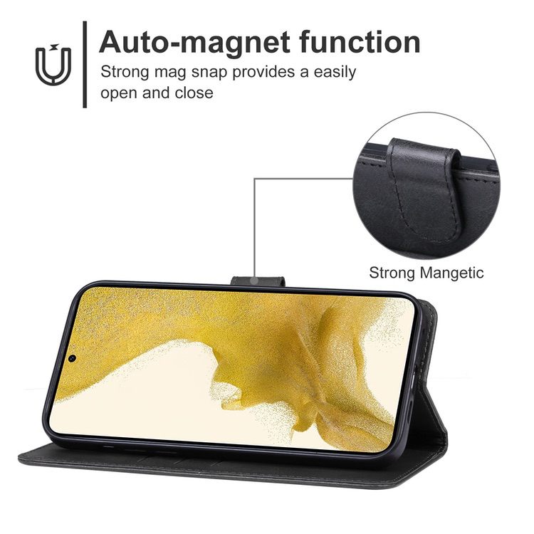 Samsung Galaxy S23 5G Case Secure Flip Wallet - Black