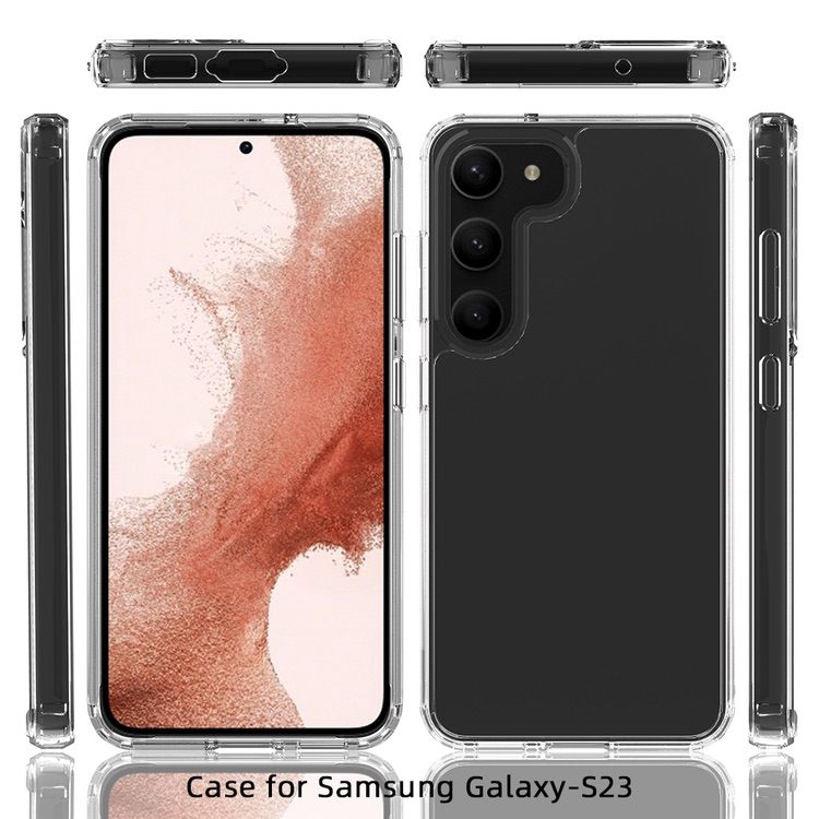 Samsung Galaxy S23 5G Case Made With TPU + Acrylic - Transparent