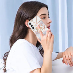Samsung Galaxy S23 5G Case Splicing Marble IMD - Crown