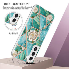 Samsung Galaxy S23 5G Case Splicing Marble IMD - Flower