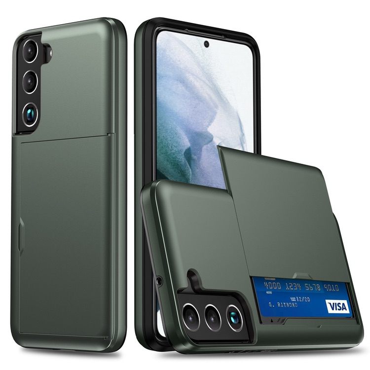 Samsung Galaxy S23 5G Case with 2 Card Slots - Dark Green