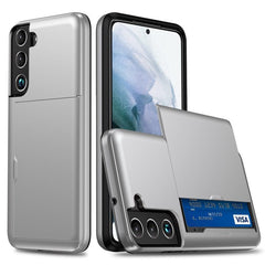 Samsung Galaxy S23 5G Case with 2 Card Slots - Silver