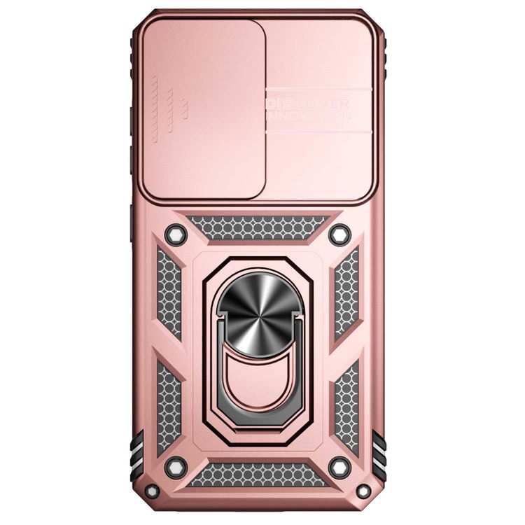 Samsung Galaxy S23 5G Case With Camera Shield Cover - Rose Gold