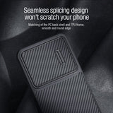 Samsung Galaxy S23 Plus 5G Case NILLKIN Synthetic Fiber Camshield - Black