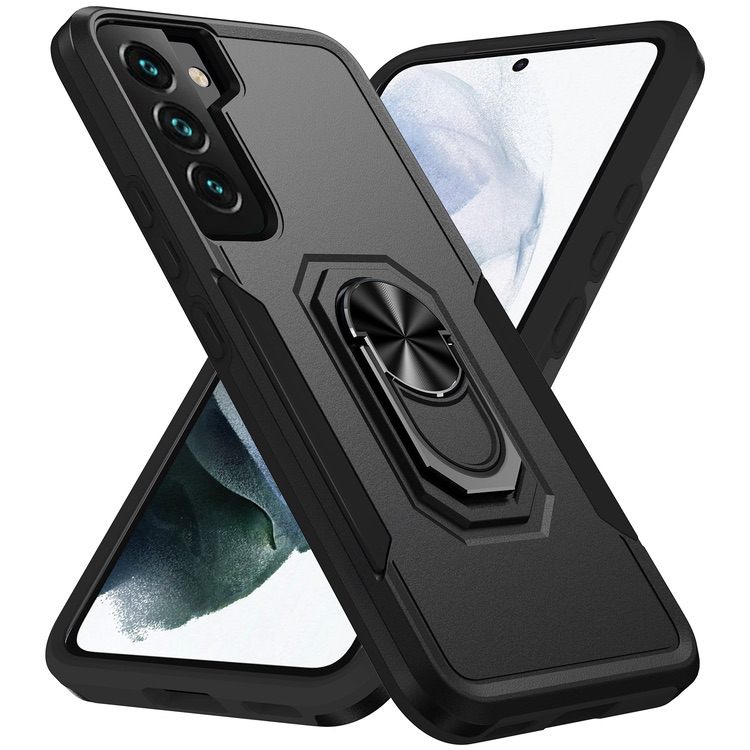 Samsung Galaxy S23 Plus 5G Case With Metal Ring Holder - Black