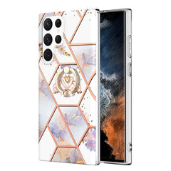 Samsung Galaxy S23 Ultra 5G Case Marble Flower Crown IMD TPU