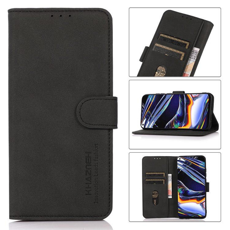 Samsung Galaxy S23 Ultra 5G Case Matte Texture Secure Flip Wallet - Black