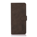 Samsung Galaxy S23 Ultra 5G Case Matte Texture Secure Flip Wallet - Brown