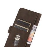 Samsung Galaxy S23 Ultra 5G Case Matte Texture Secure Flip Wallet - Brown