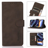 Samsung Galaxy S23 Ultra 5G Case Matte Texture Secure Flip Wallet - Brown