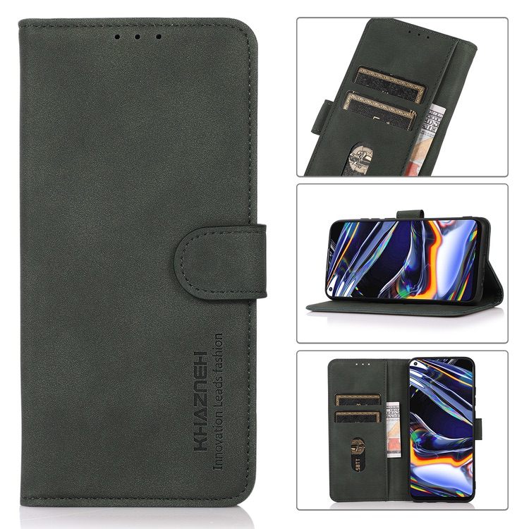 Samsung Galaxy S23 Ultra 5G Case Matte Texture Secure Flip Wallet - Dark Green