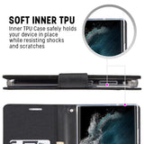 Samsung Galaxy S23 Ultra 5G Case MERCURY Canvas Shockproof - Black