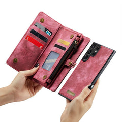 Samsung Galaxy S23 Ultra 5G Case Multi-slot Detachable - Red