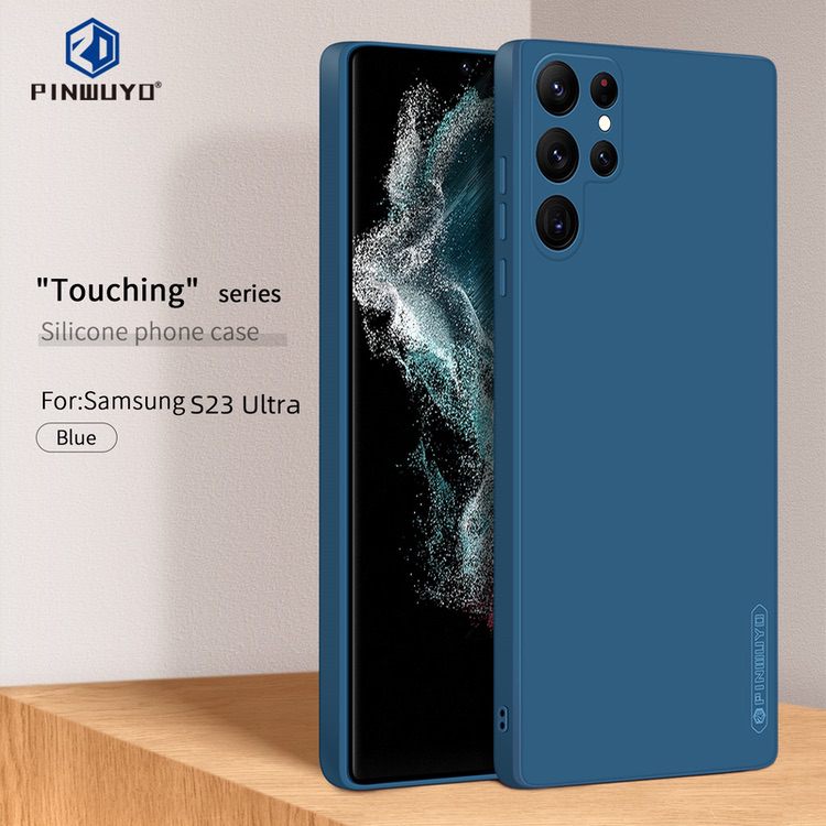 Samsung Galaxy S23 Ultra 5G Case Soft Liquid Silicone - Blue