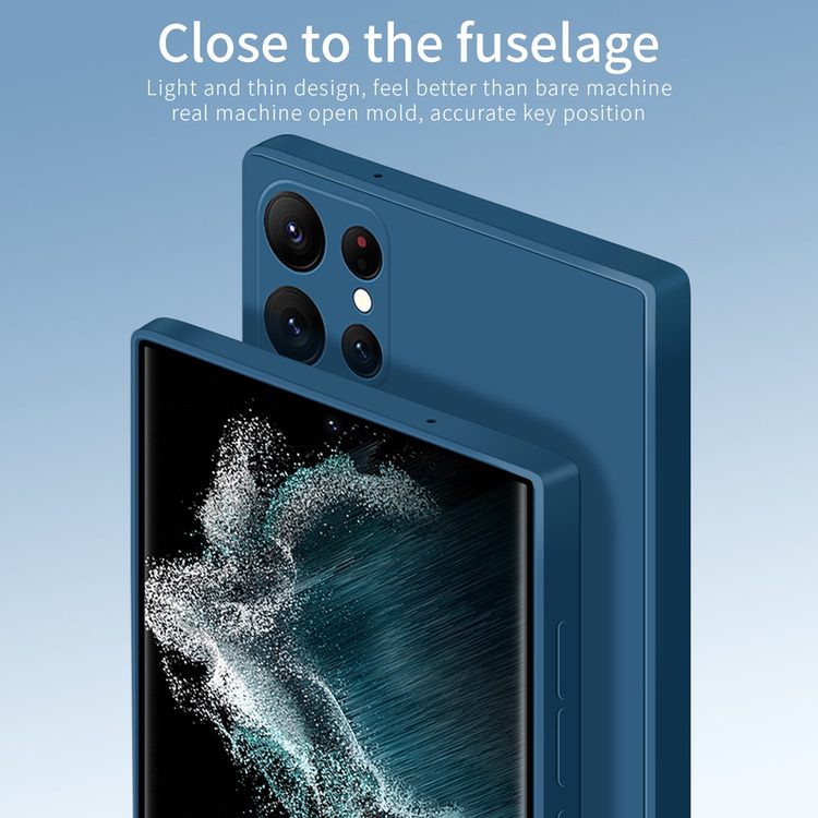 Samsung Galaxy S23 Ultra 5G Case Soft Liquid Silicone - Blue