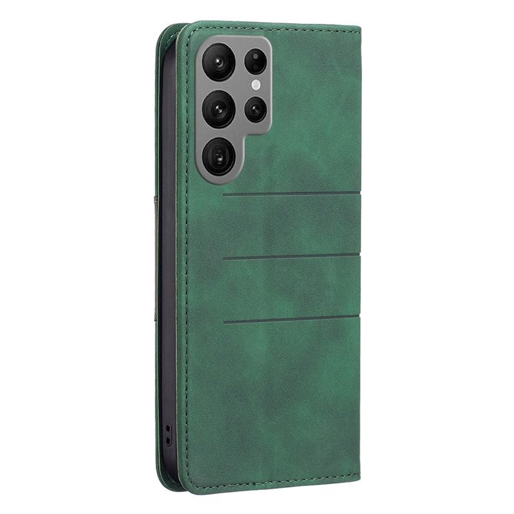Samsung Galaxy S23 Ultra 5G Case PU Leather Secure Flip Wallet - Green