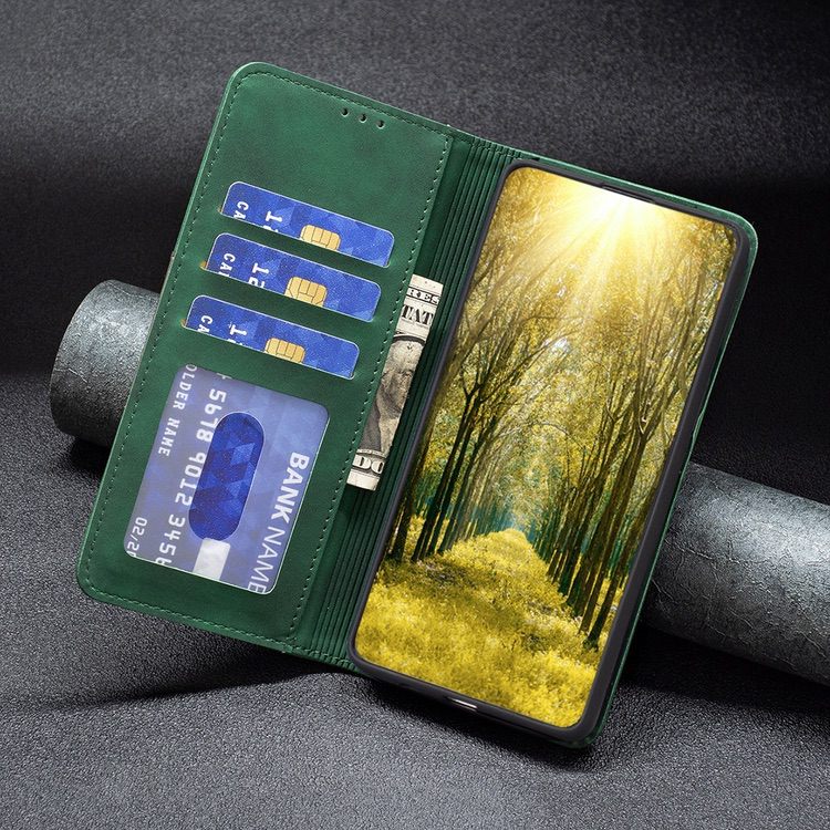 Samsung Galaxy S23 Ultra 5G Case PU Leather Secure Flip Wallet - Green
