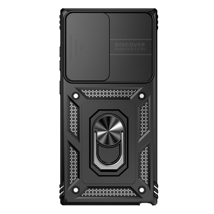 Samsung Galaxy S23 Ultra 5G Case With Camera Shield Cover - Black