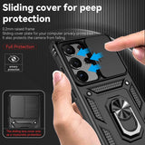 Samsung Galaxy S23 Ultra 5G Case With Camera Shield Cover - Black