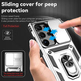 Samsung Galaxy S23 Ultra 5G Case With Camera Shield Cover - Silver