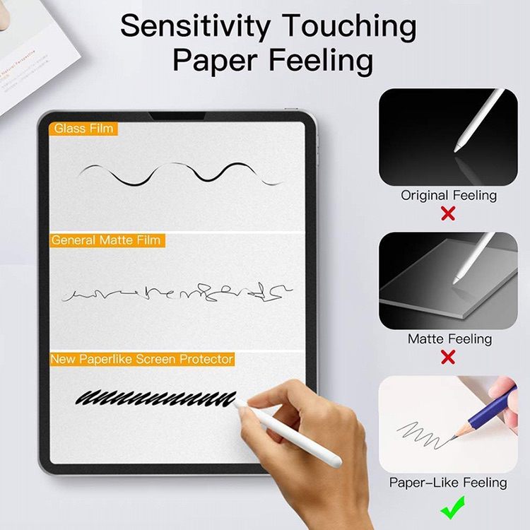 Samsung Galaxy Tab S8 Plus/S7 Plus Screen Protector Matte Paperfeel