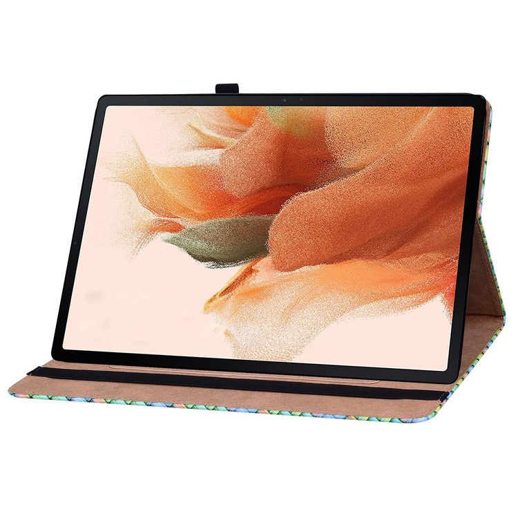 Samsung Galaxy Tab S8 Plus / S7 Plus Case Colour Weave Texture - Rainbow