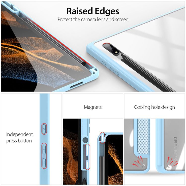 Samsung Galaxy Tab S8 Ultra Case DUX Toby Series - Blue