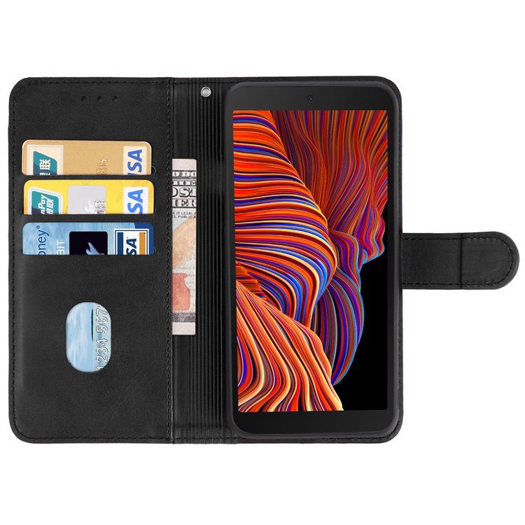 Samsung Galaxy Xcover 5 Case Shockproof Protective Wallet - Black