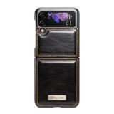 Samsung Galaxy Z Flip 3 5G Case CaseMe - Black & Coffee