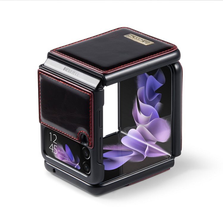 Samsung Galaxy Z Flip 3 5G Case CaseMe - Black Red