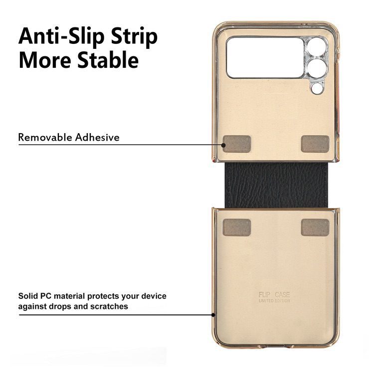 Samsung Galaxy Z Flip 3 5G Case Colourful with Metal Ring Holder - Purple