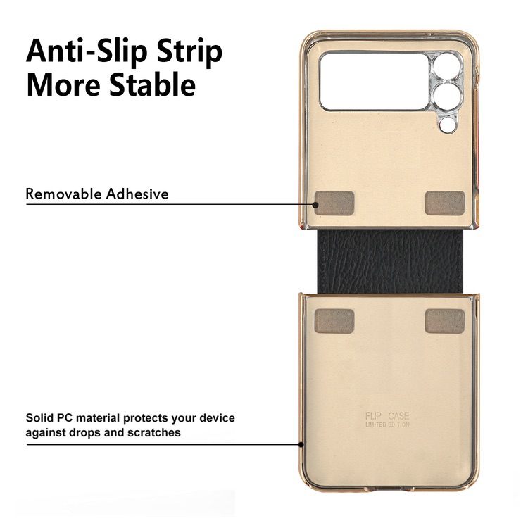 Samsung Galaxy Z Flip 3 5G Case Colourful with Metal Ring Holder - Red