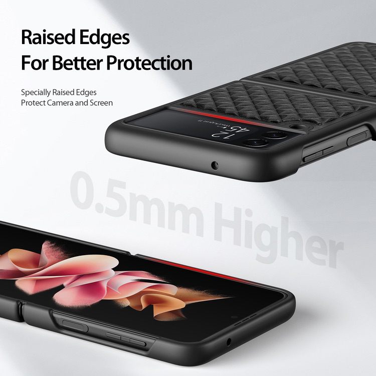 Samsung Galaxy Z Flip 3 Case DUX DUCIS Venice Series Shockproof - Black