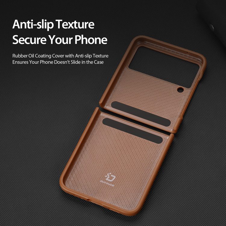 Samsung Galaxy Z Flip 3 Case DUX DUCIS Venice Series Shockproof - Brown