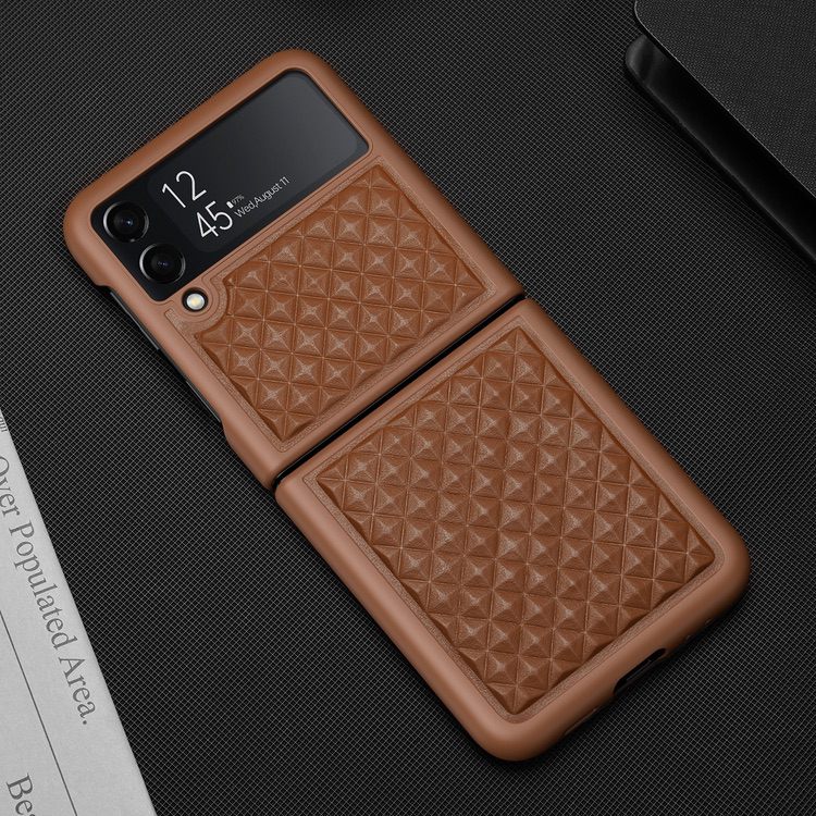 Samsung Galaxy Z Flip 3 Case DUX DUCIS Venice Series Shockproof - Brown
