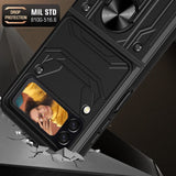 Samsung Galaxy Z Flip 4 5G Case With Sliding Camera Cover - Black
