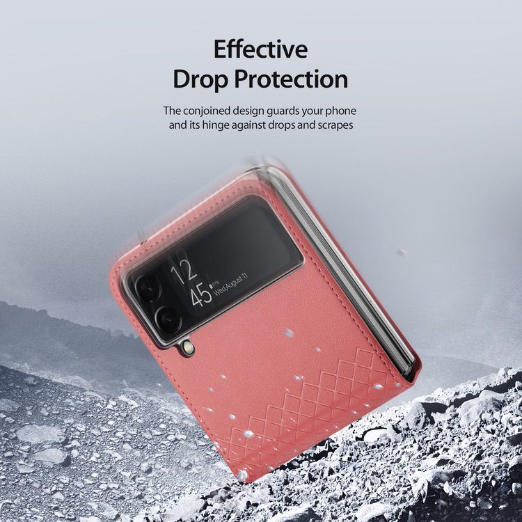 Samsung Galaxy Z Flip 4 Case DUX DUCIS Bril Series Shockproof - Pink