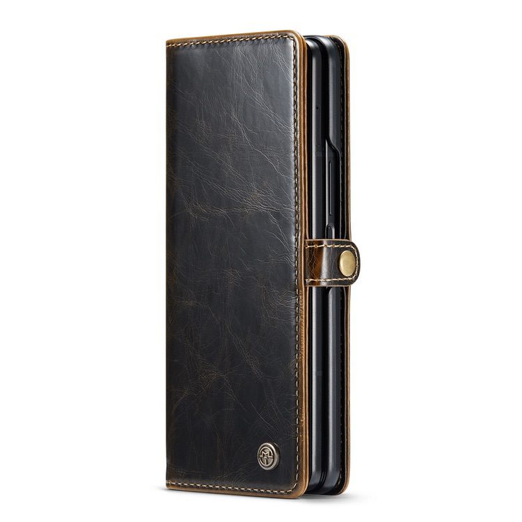 Samsung Galaxy Z Fold 3 5G Case Crazy Horse Texture - Coffee
