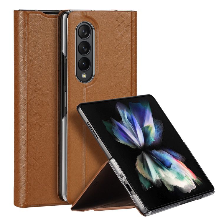 Samsung Galaxy Z Fold 3 Case DUX DUCIS Bril Series Shockproof - Brown