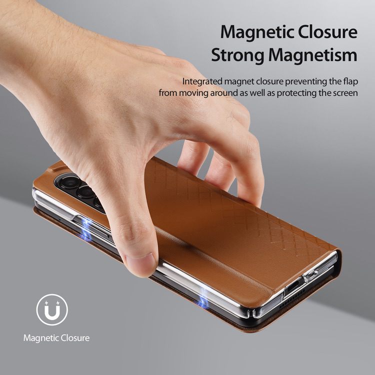 Samsung Galaxy Z Fold 3 Case DUX DUCIS Bril Series Shockproof - Brown
