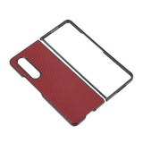 Samsung Galaxy Z Fold 4 5G Case Secure Carbon Fiber Texture - Red