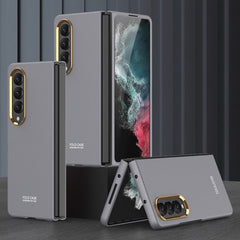Samsung Galaxy Z Fold 4 5G Case Electroplating Lens Frame - Grey