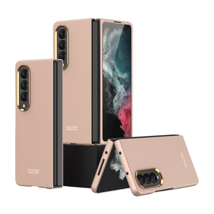Samsung Galaxy Z Fold 4 5G Case Electroplating Lens Frame - Rose Gold