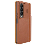 Samsung Galaxy Z Fold 4 5G Case NILLKIN QIN Pro - Brown
