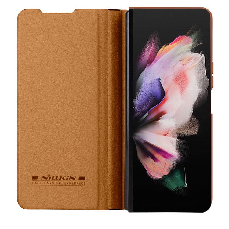 Samsung Galaxy Z Fold 4 5G Case NILLKIN QIN Pro - Brown