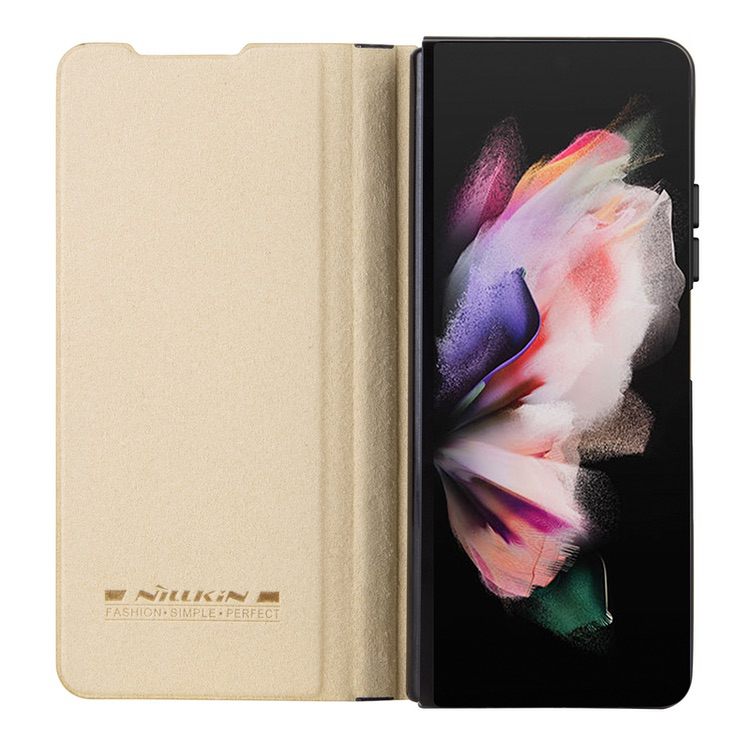 Samsung Galaxy Z Fold 4 5G Case NILLKIN QIN Series Pro - Gold