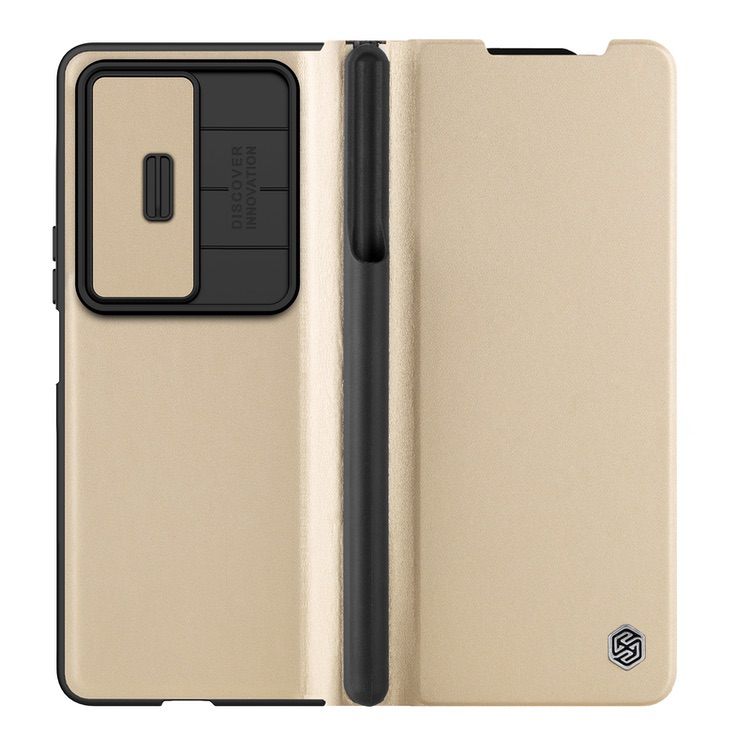 Samsung Galaxy Z Fold 4 5G Case NILLKIN QIN Series Pro - Gold